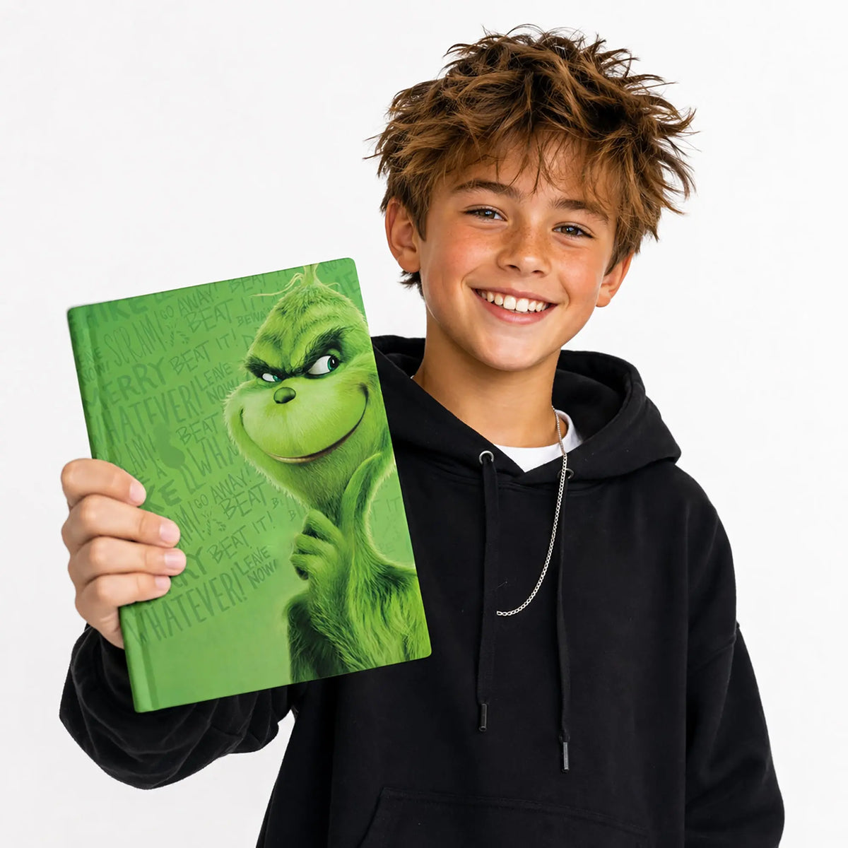 Got a lot on your mind? Plot your next big idea (or harmless prank) in the resting grinch face journal. SHOP Now at The Wishful Fish KIDS