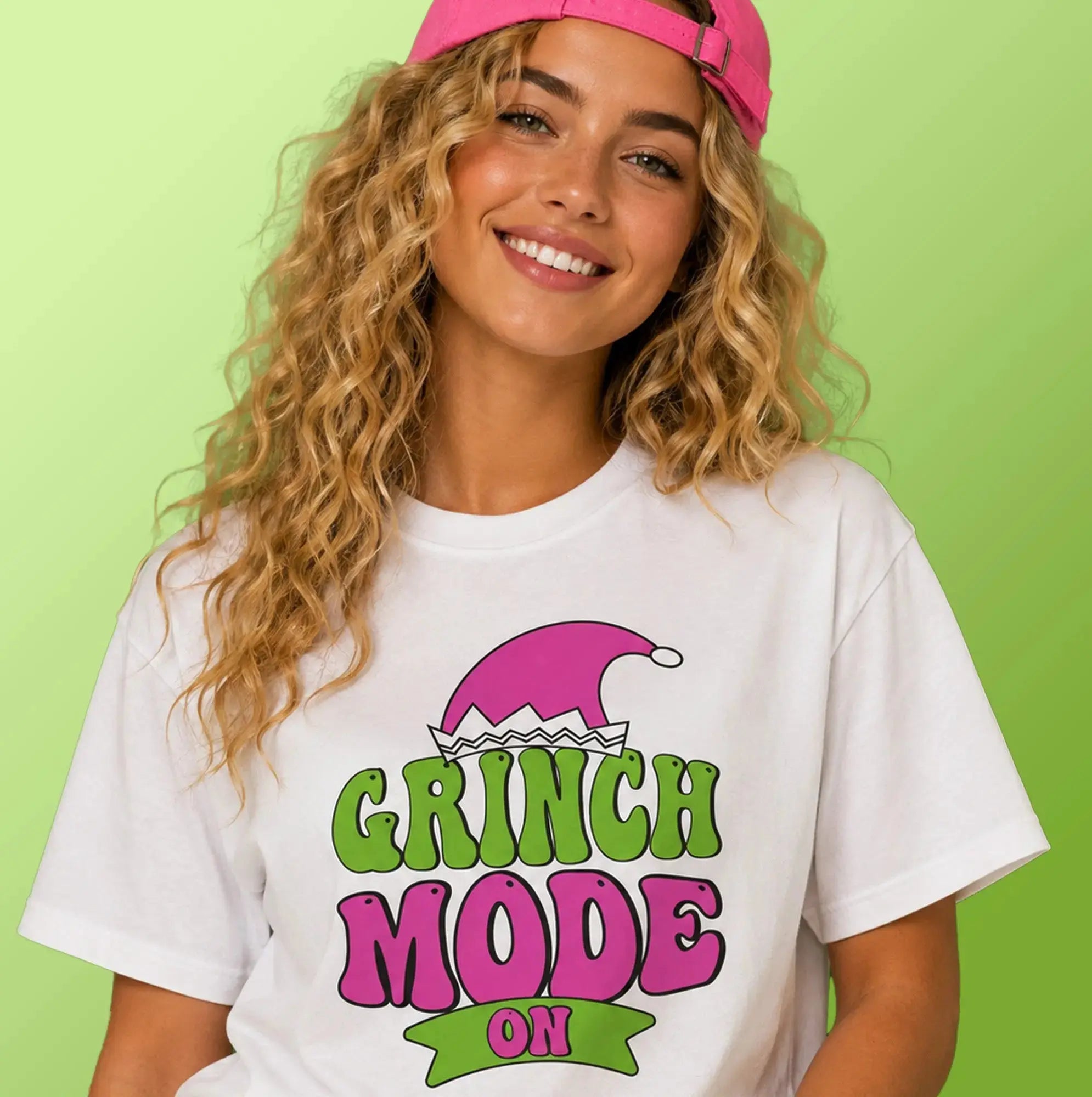 Grinch Mode On Holiday Tee with a Grinchy Twist. SHOP Now at The Wishful Fish Kids