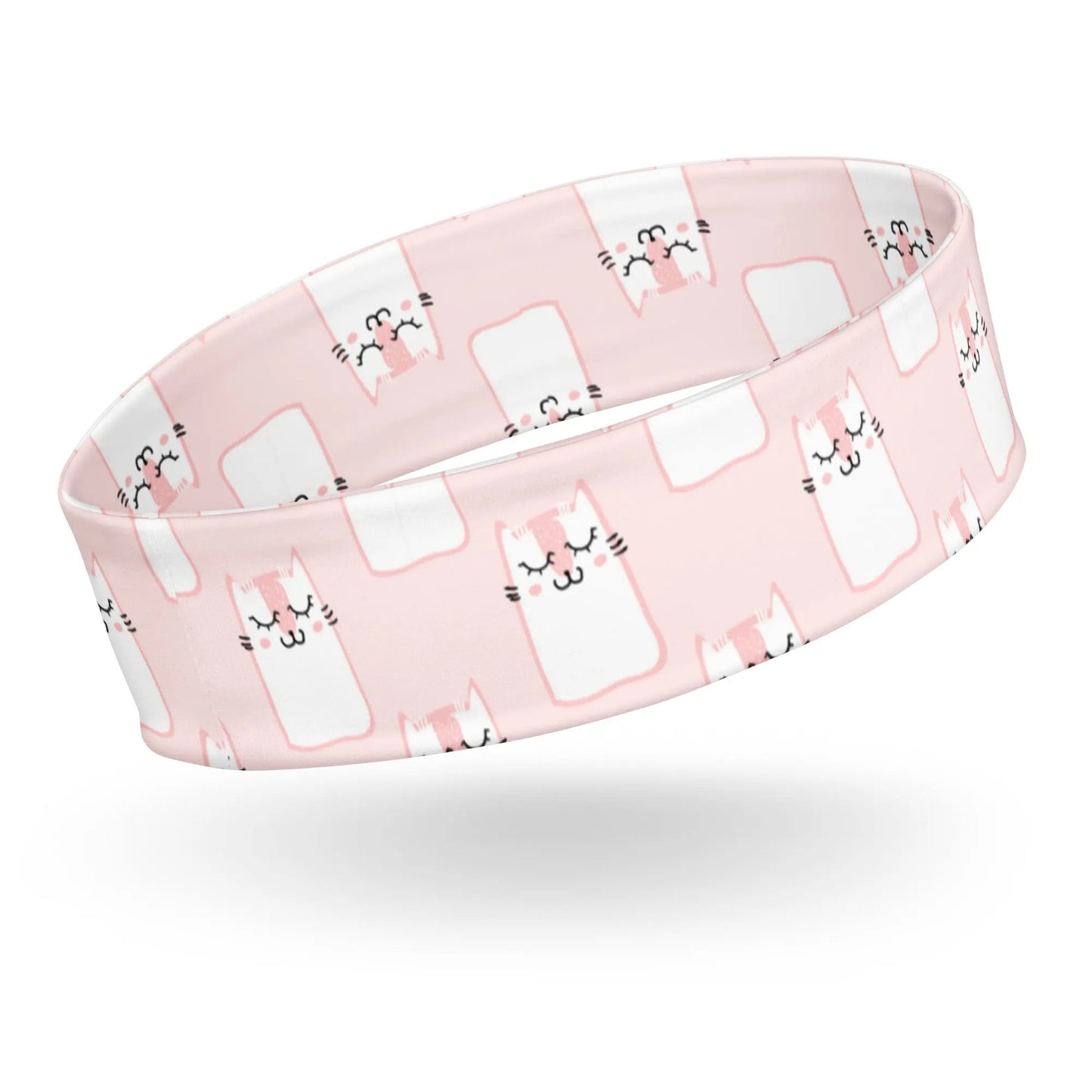 Soft light pink meets playful white kitties. SHOP Now at The Wishful Fish KIDS