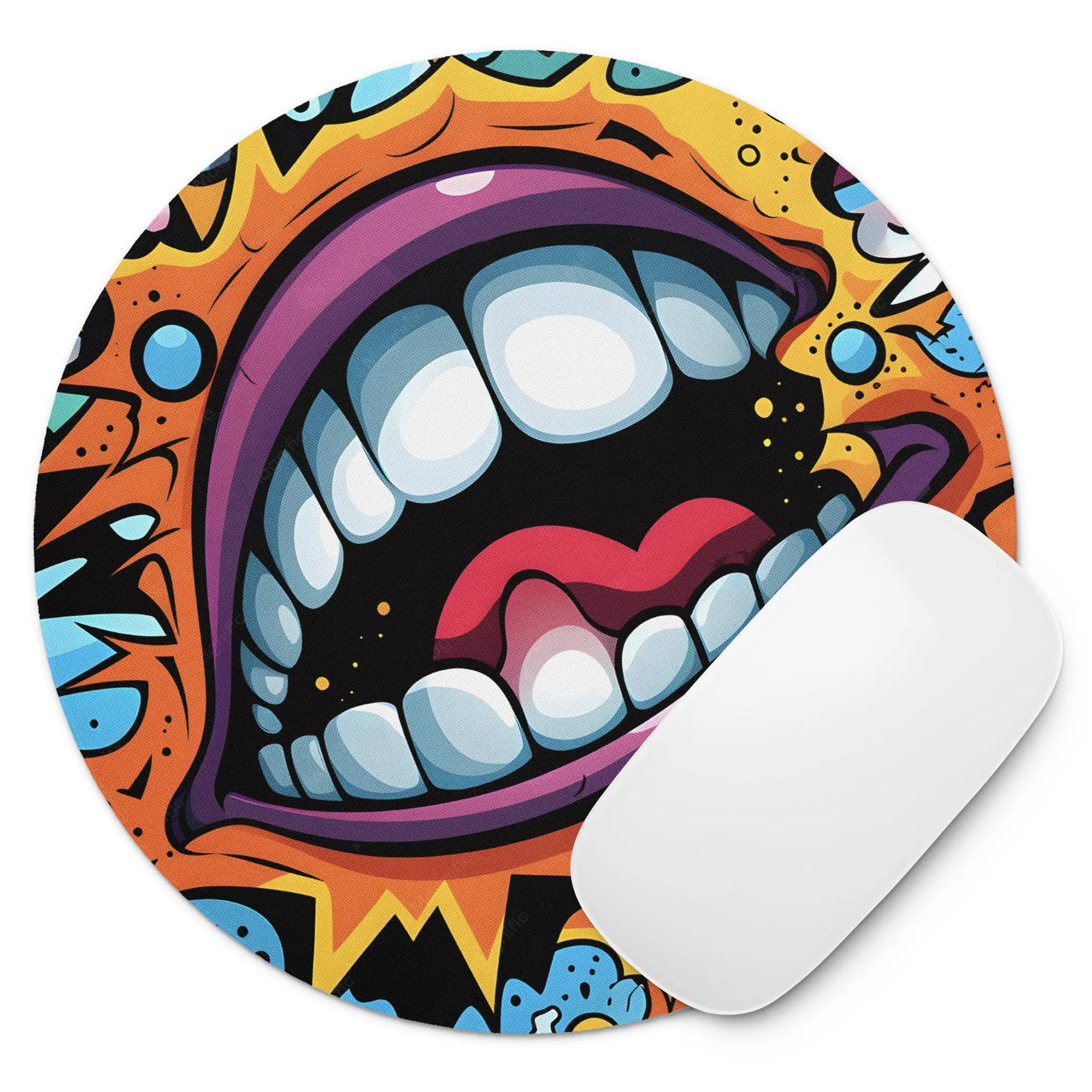 "Hello" Round Mouse Pad — Make Every Click a Conversation Starter The Wishful Fish Kids
