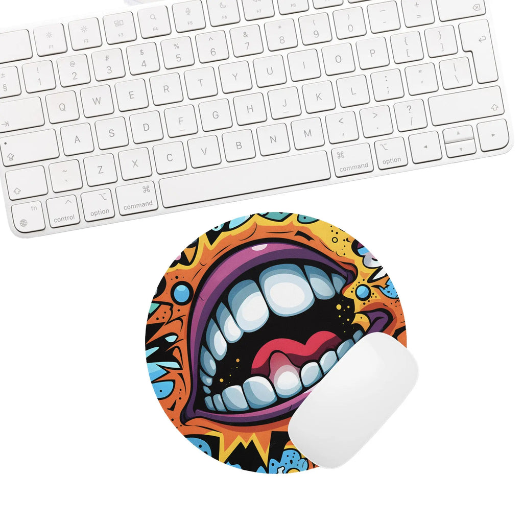 "Hello" Round Mouse Pad — Make Every Click a Conversation Starter The Wishful Fish Kids