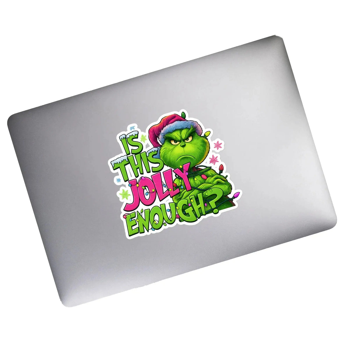 Bring playful holiday spirit to notebooks, water bottles, laptops, or gifts with these Holiday Grinch Stickers. SHOP Now at The Wishful Fish KIDS