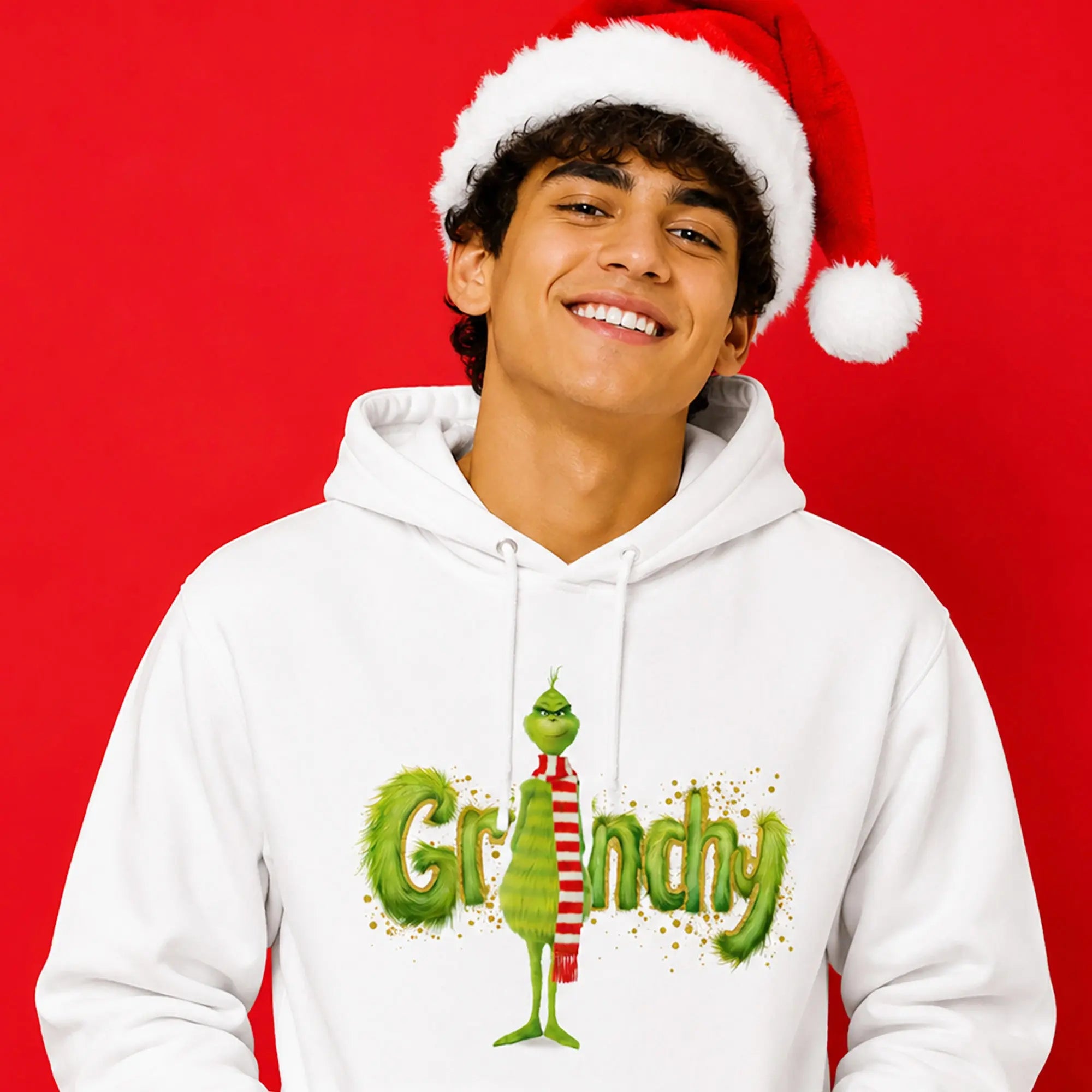 Holiday Grinch Hoodie with Grinchy Attitude! The Wishful Fish Kids