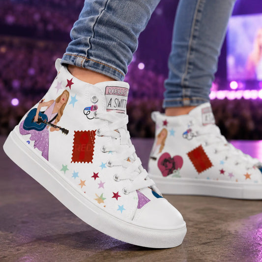 Put your best foot forward with the I AM A SWIFTIE High Tops. SHOP Now at The Wishful Fish KIDS
