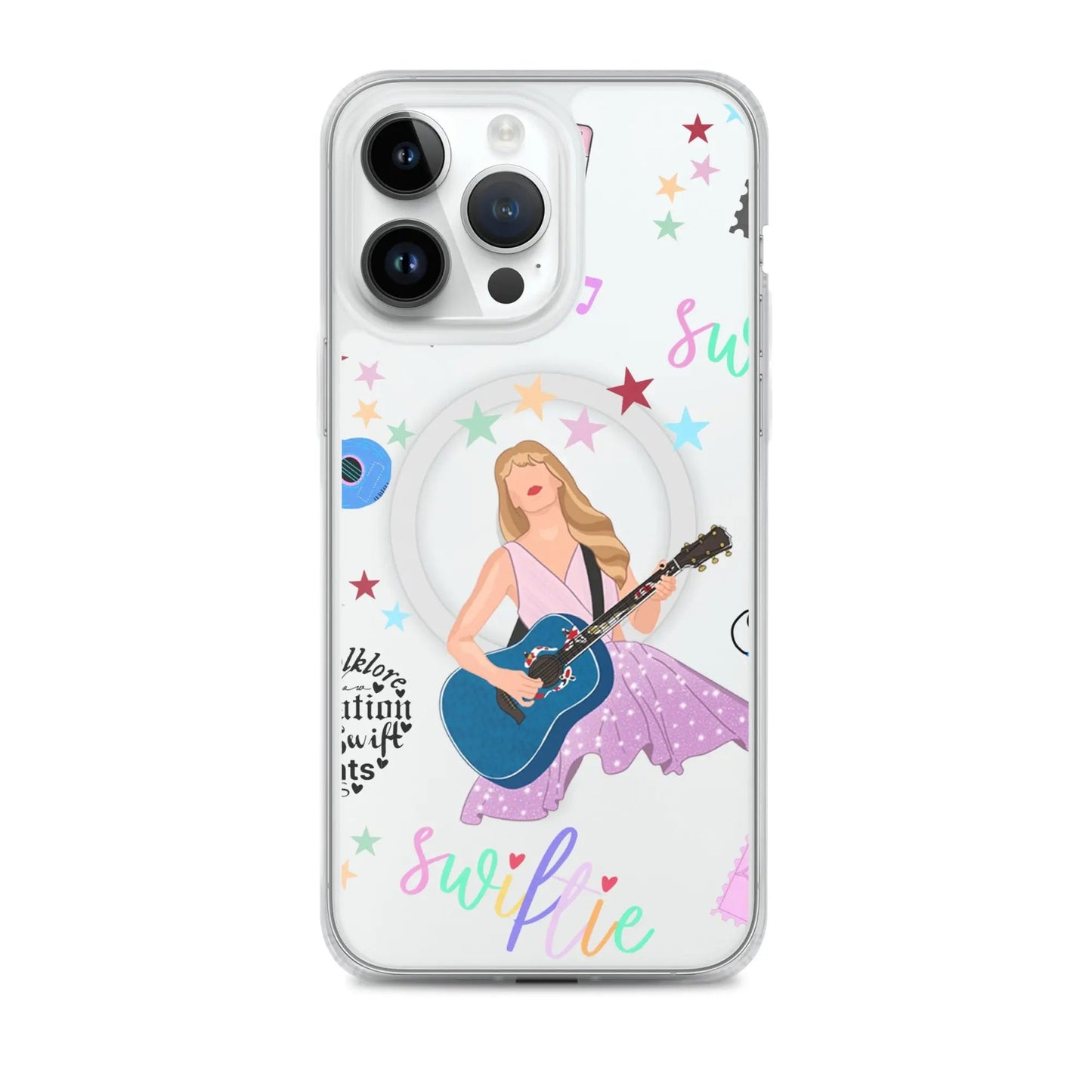 I AM A SWIFTIE - MagSafe Clear iPhone Case — Show Off Your Era, Protect Your Tech! - [the_wishfulfish_kids]