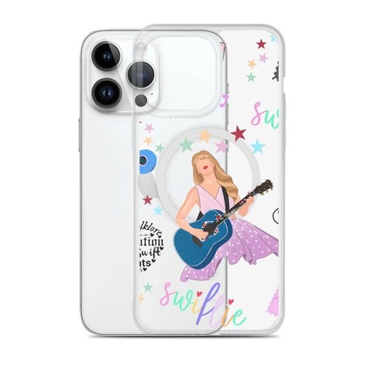 I AM A SWIFTIE - MagSafe Clear iPhone Case — Show Off Your Era, Protect Your Tech! - [the_wishfulfish_kids]