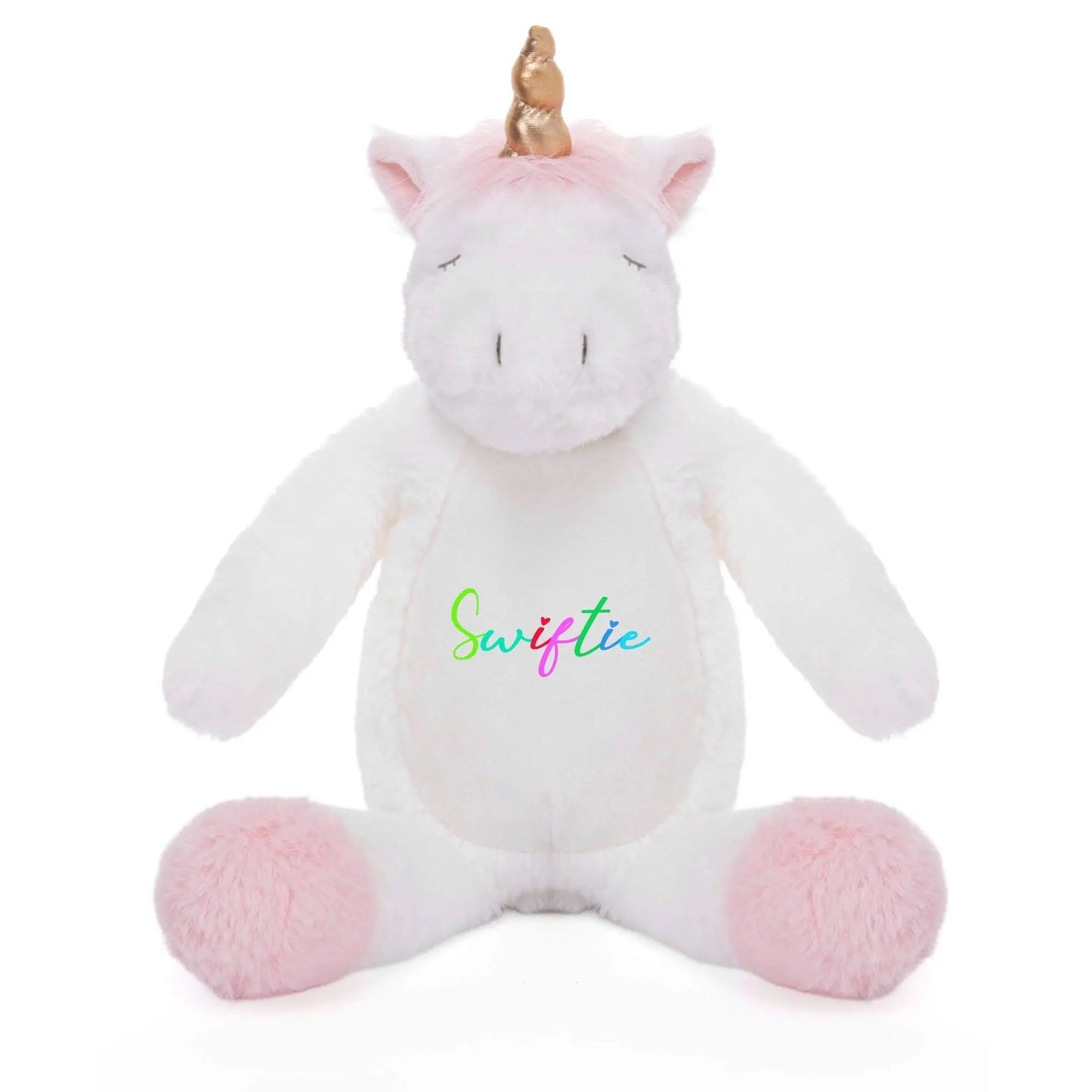 Bring a touch of sparkle and Swiftie spirit to cuddle time with our I AM A SWIFTIE - Plush Unicorn. SHOP Now at The Wishful Fish KIDS