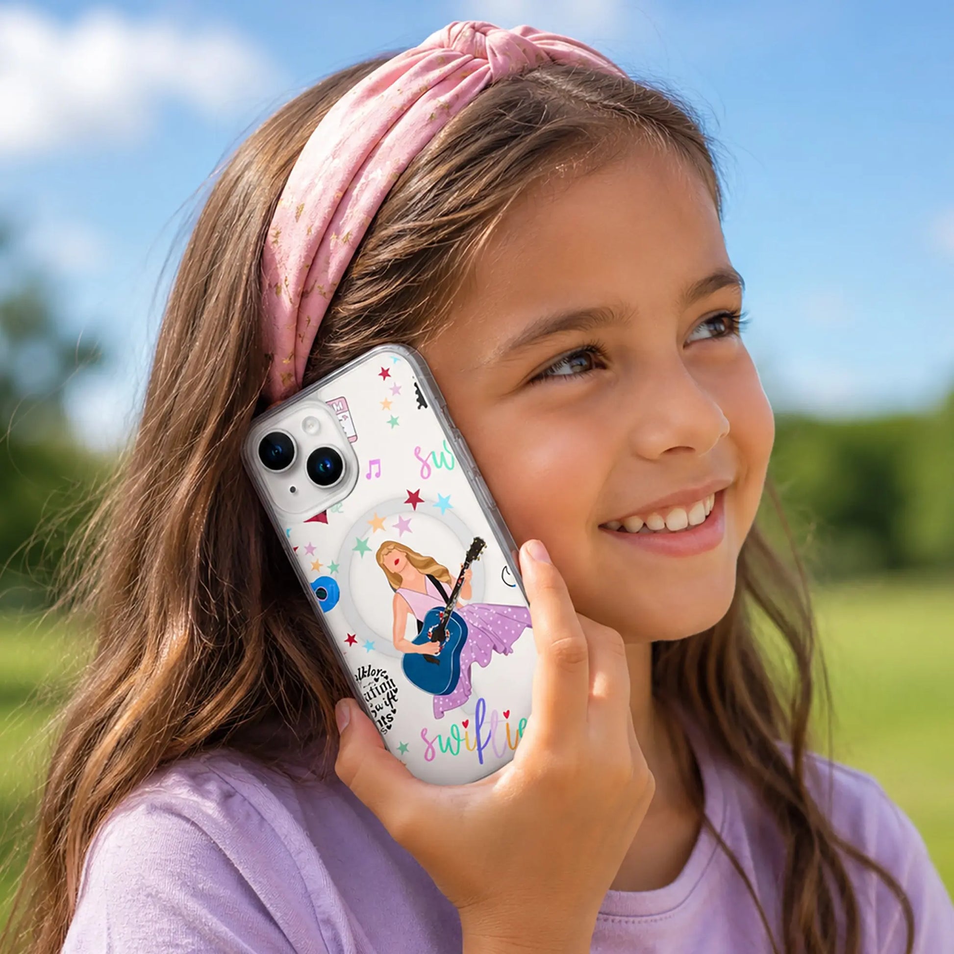 For Swifties who want their Phone to Look Fearless. SHOP Now at The Wishful Fish KIDS
