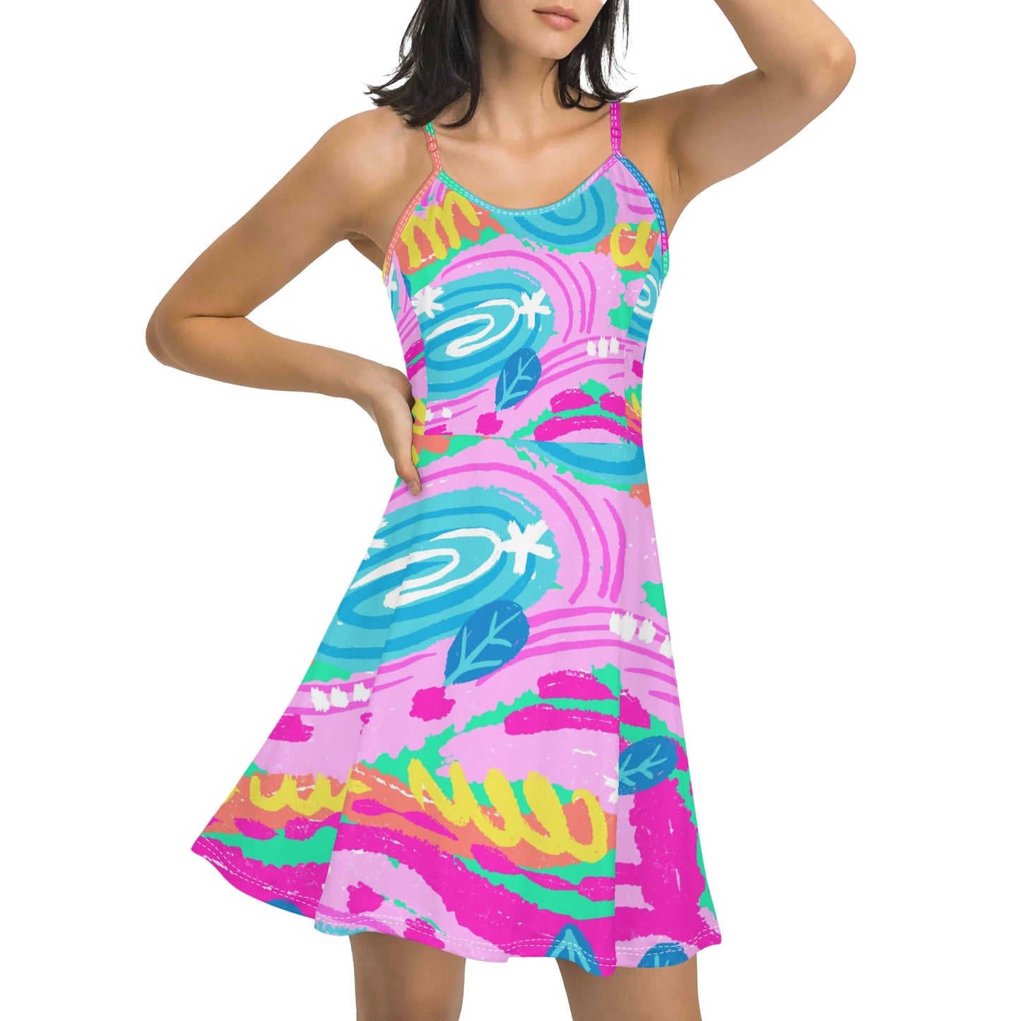 KALEIDO KLUB Swing Dress - Premium Swing Dress from The Wishful Fish KIDS - Just $22.78! Shop now at The Wishful Fish Kids