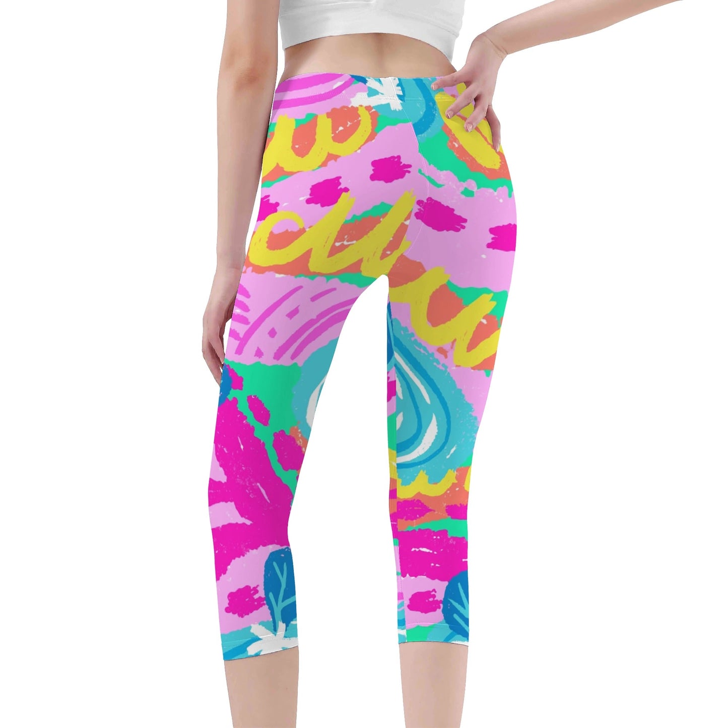 KALIEDO KLUB Capris Leggings - Premium Capris Leggings from The Wishful Fish KIDS - Just $20.78! Shop now at The Wishful Fish Kids