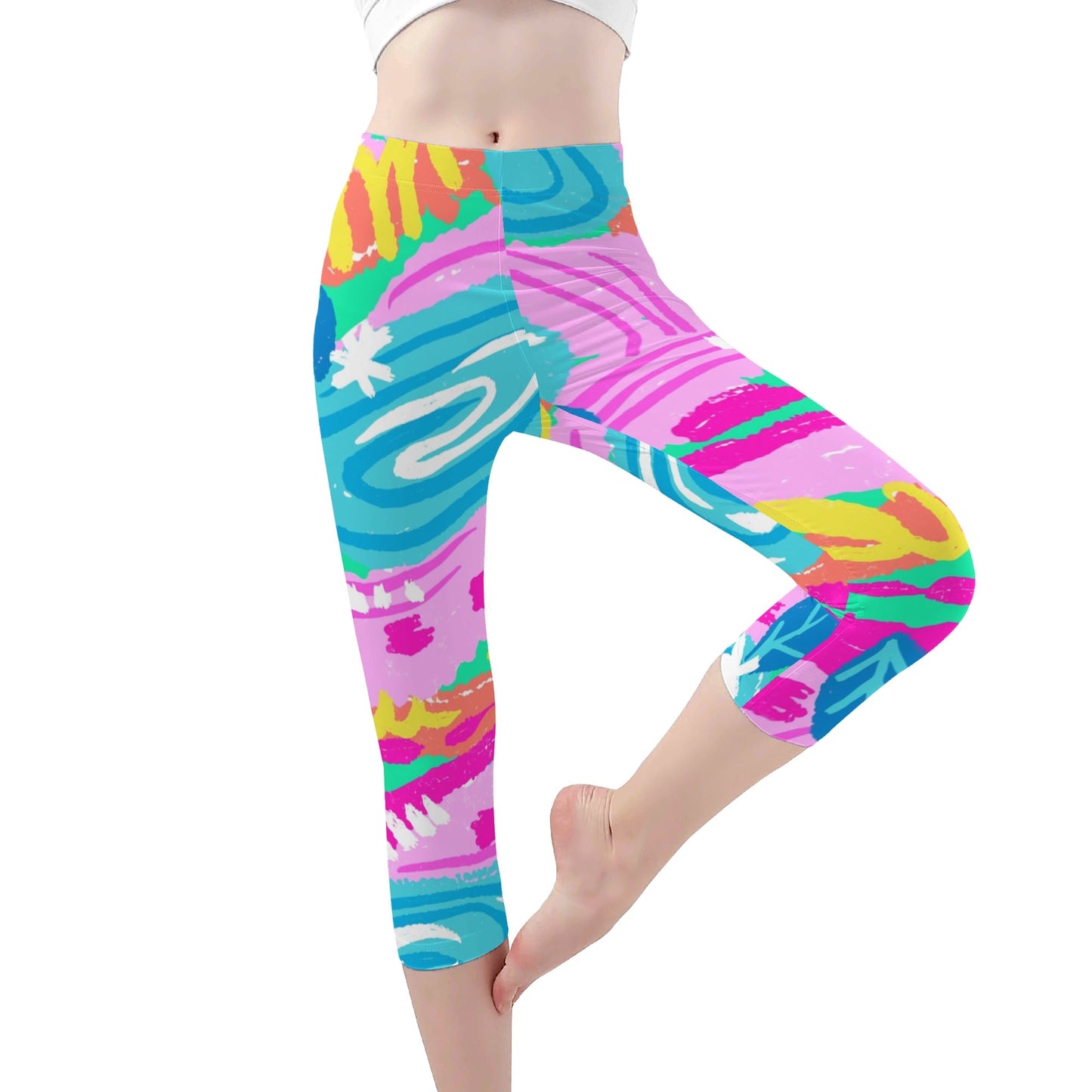 KALIEDO KLUB Capris Leggings - Premium Capris Leggings from The Wishful Fish KIDS - Just $20.78! Shop now at The Wishful Fish Kids