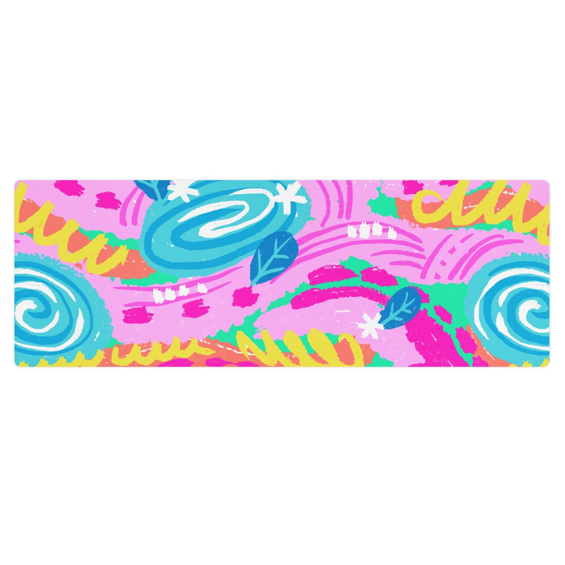 The Kaleido Klub Yoga Mat is a cool fun gift for teens! Stylish, vibrant & perfect for any workout. Shop The Wishful Fish KIDS for fun presents!