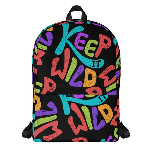 SHOP the KEEP IT WILD Backpack at The Wishful Fish KIDS. A cool backpack with a bold design, perfect for school, travel, and adventure. Snag yours today!