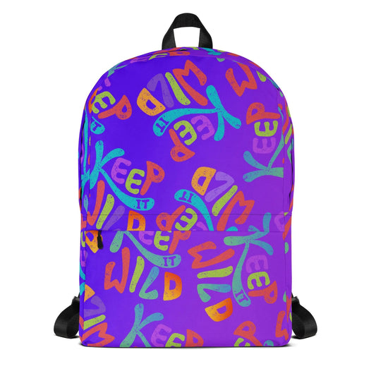 Turn every outing into a statement with the KEEP IT WILD Purple Backpack. SHOP Now at The Wishful Fish KIDS
