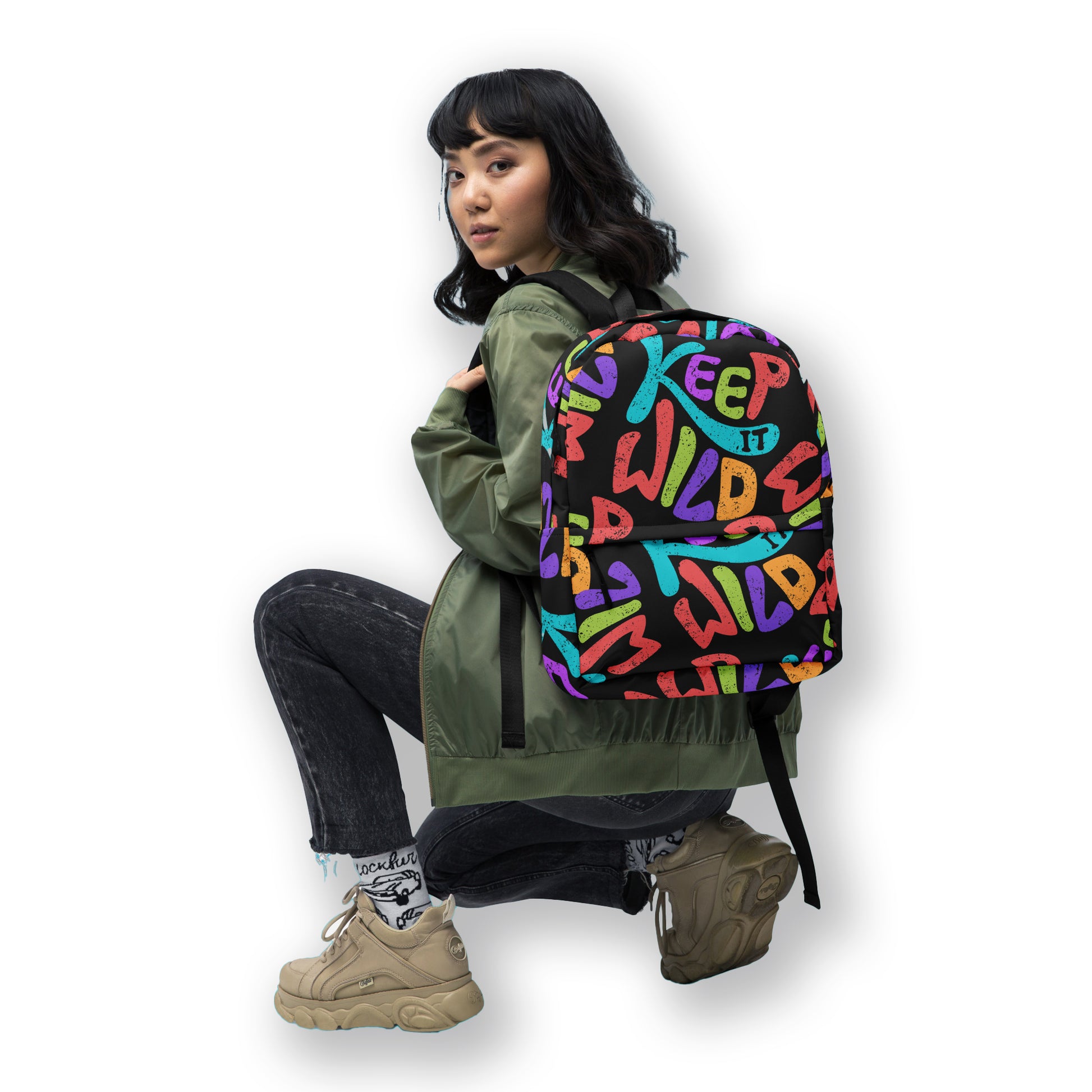 Adventure awaits! The KEEP IT WILD Backpack is a fun backpack with a bold cool design. SHOP The Wishful Fish KIDS