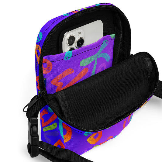 The adjustable strap makes it super comfy to wear across your chest or shoulder, and the zip compartments keep everything secure. SHOP Now at The Wishful Fish KIDS