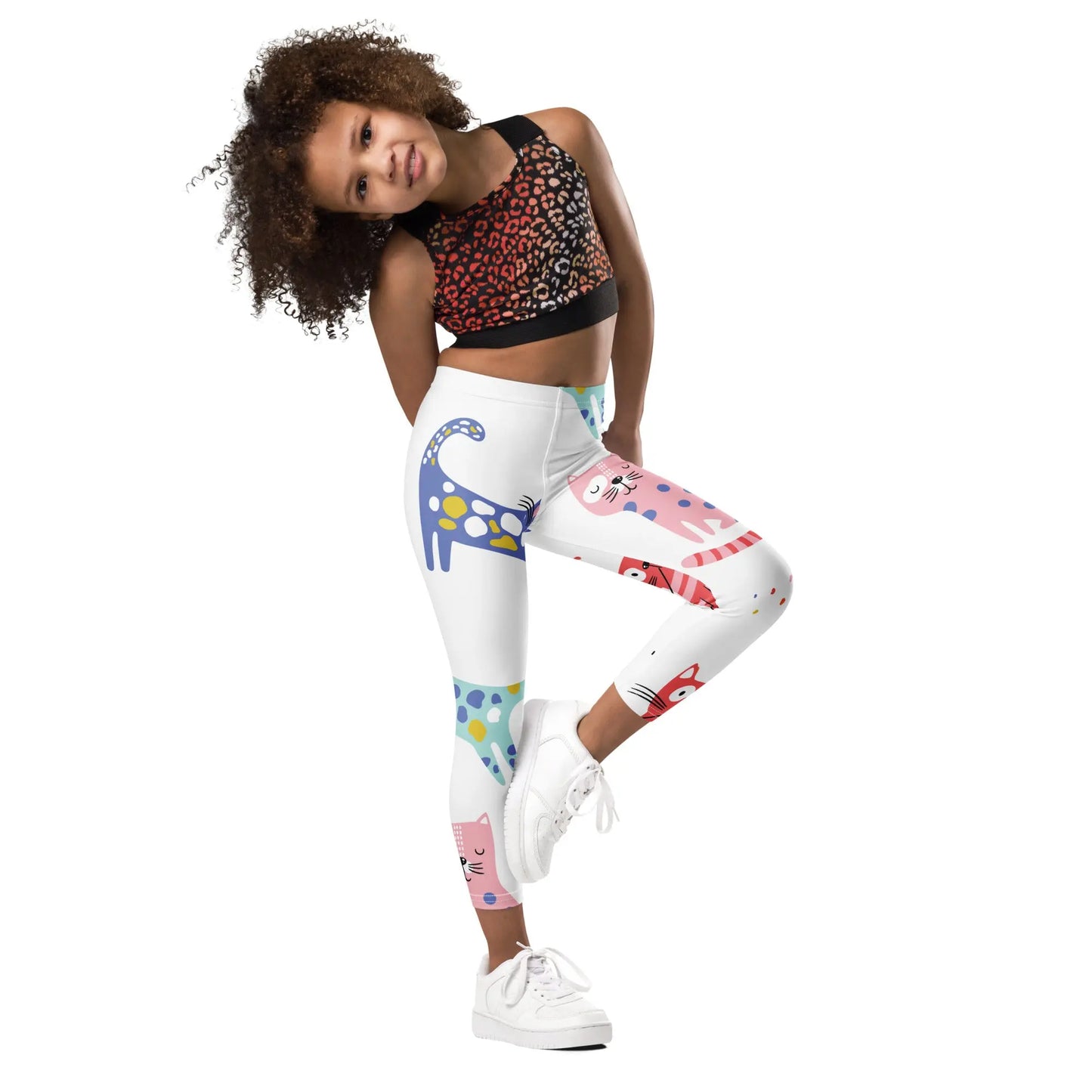 KIDS KITTY Leggings — Cool Kitty Energy for every Adventure! - The Wishful Fish Kids
