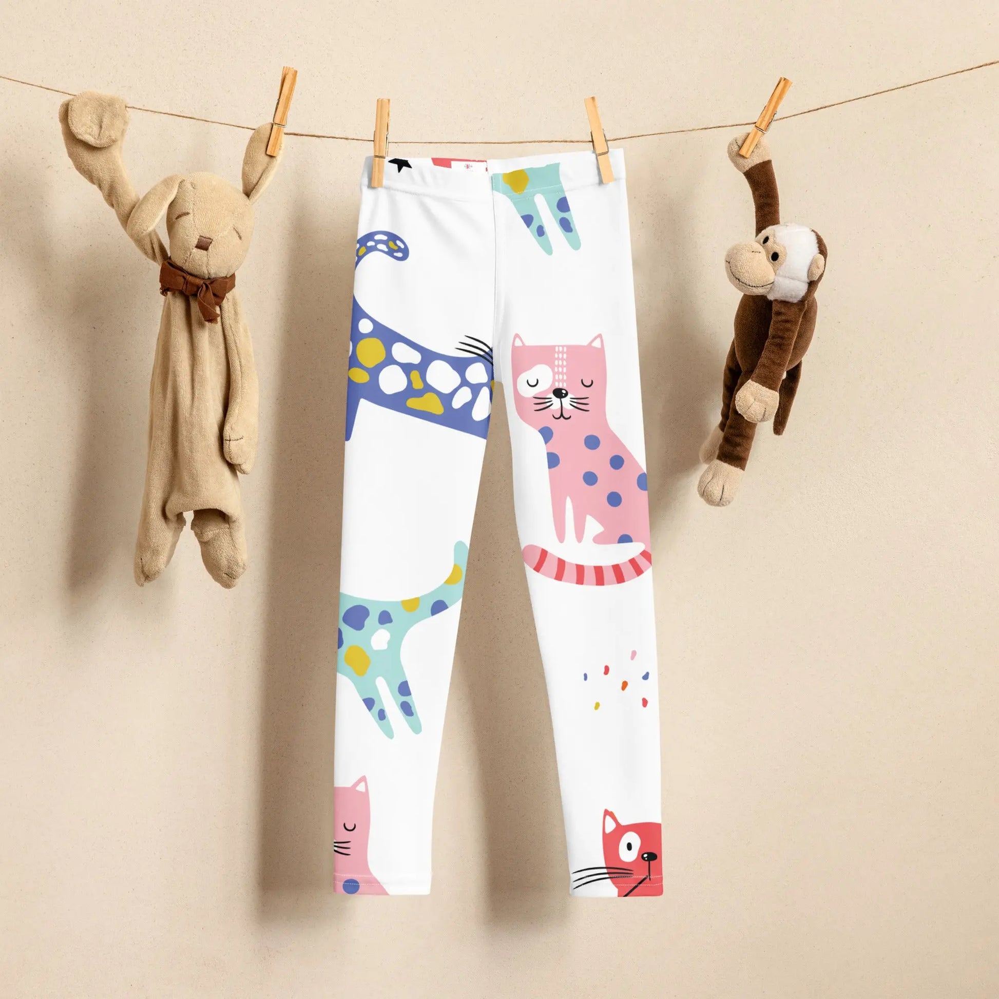 KIDS KITTY Leggings — Cool Kitty Energy for every Adventure! - The Wishful Fish Kids