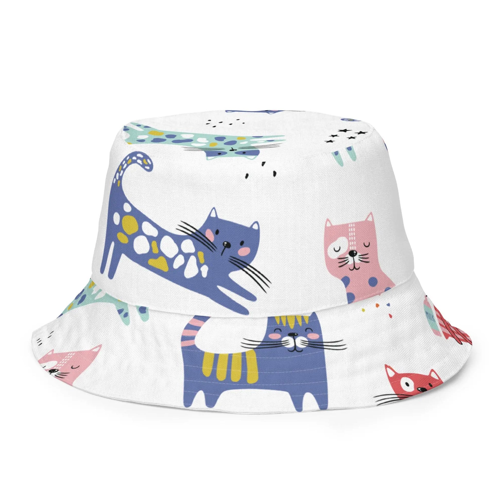 The KITTY CAT Reversible Bucket Hat brings double the fun. SHOP Now at The Wishful Fish KIDS