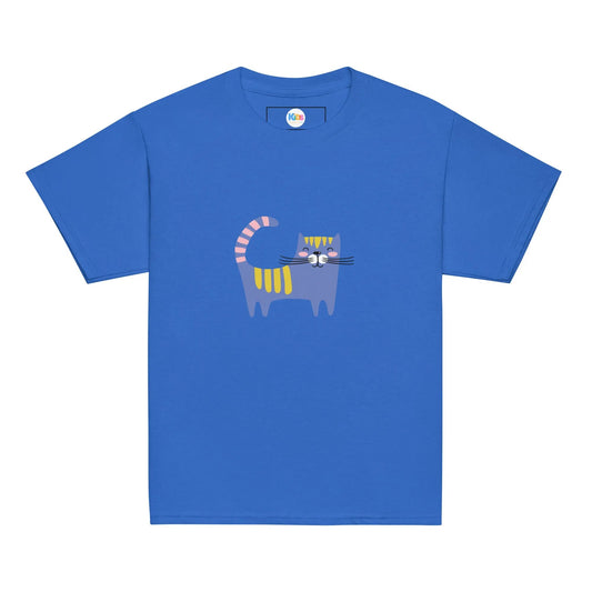 This bright and bold shirt is packed with cat-titude. SHOP Now at The Wishful Fish KIDS