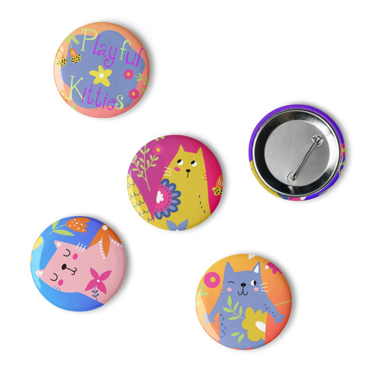 Each kitty button is full of whiskered mischief and totally adventure ready. SHOP Now at The Wishful Fish KIDS