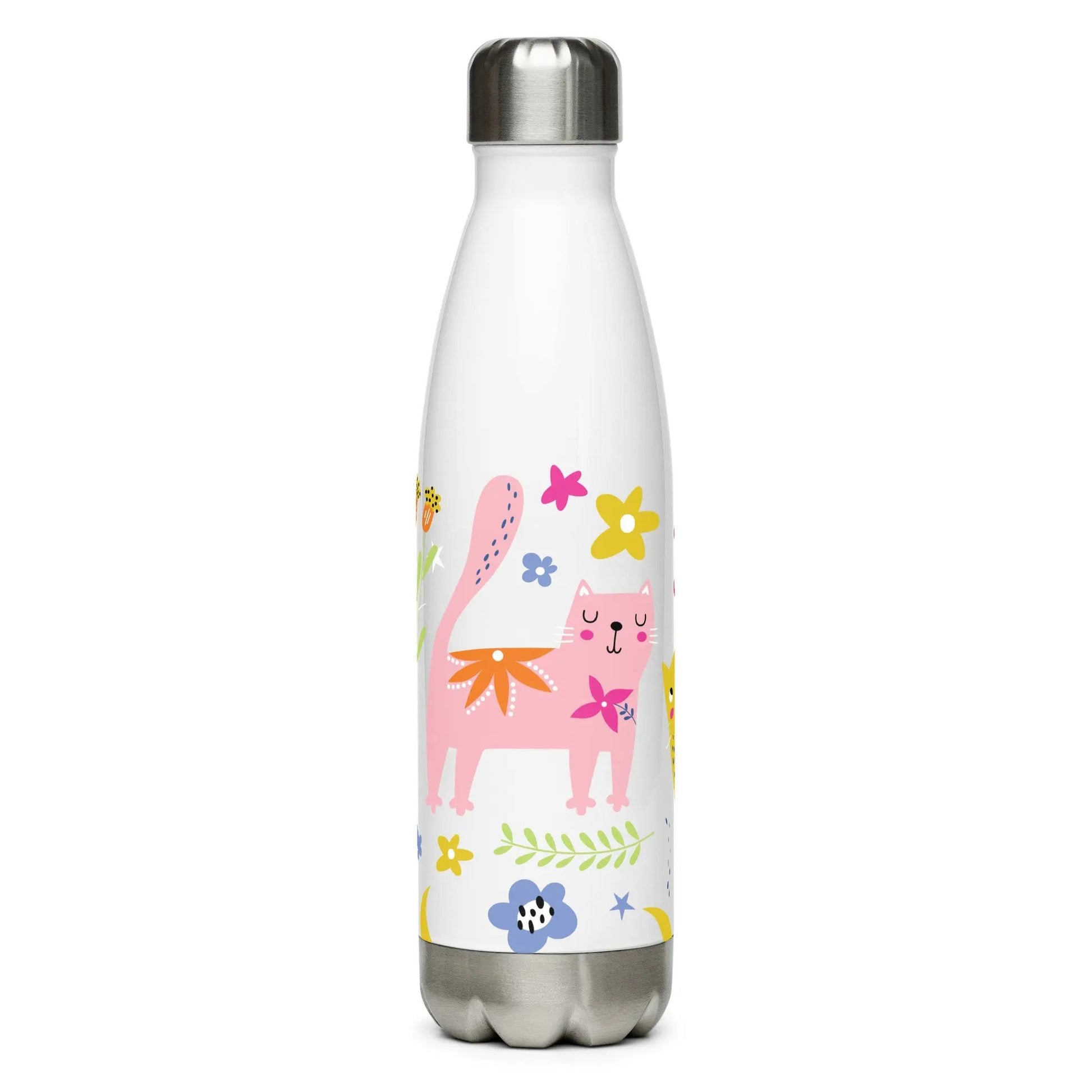 Stay hydrated in style with the PLAYFUL KITTIES Water Bottle! SHOP Now at The Wishful Fish KIDS