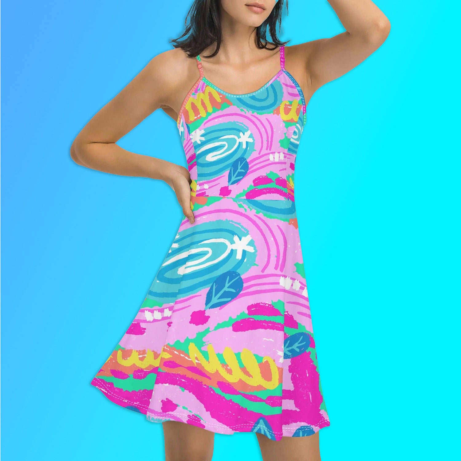 Shop the Kaleido Klub Swing Dress at The Wishful Fish Kids – a stylish and comfortable dress, the perfect gift for all ages