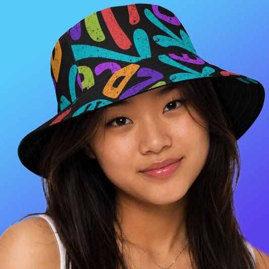 Reversible Bucket Hat  — Fun Headwear for the Wild Side The Wishful Fish Kids