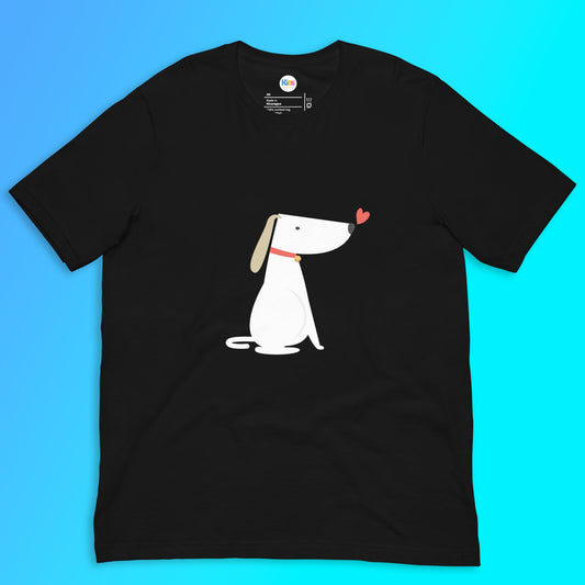 LIFE IS BETTER WITH A DOG Unisex Tee - Premium Tee from The Wishful Fish Kids - Just $23! Shop now at The Wishful Fish Kids
