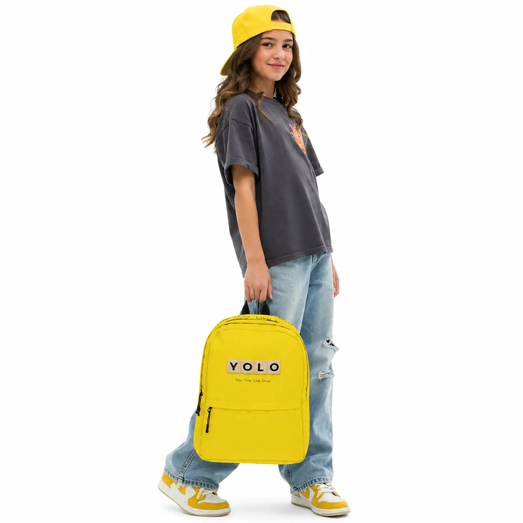 Laptop Backpack YOLO (You Only Live Once) —  Say It With Style The Wishful Fish Kids