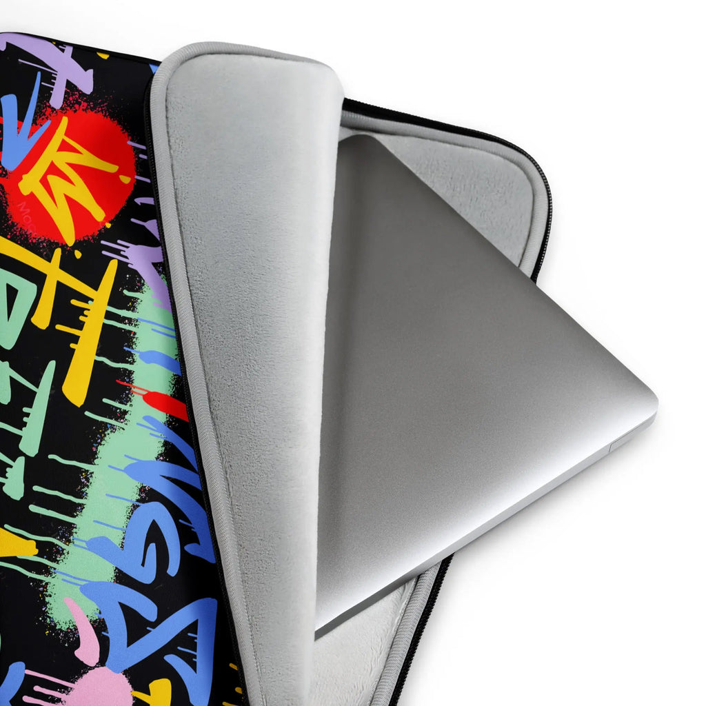 Laptop Sleeve Graffiti Kings – Colorful Urban Protection The Wishful Fish Kids