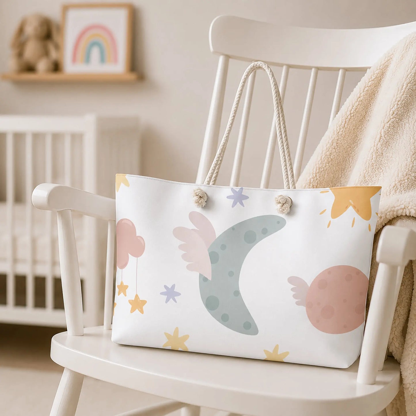 Spacious Diaper Bag Tote for Everyday Baby Essentials. SHOP Now at The Wishful Fish Kids