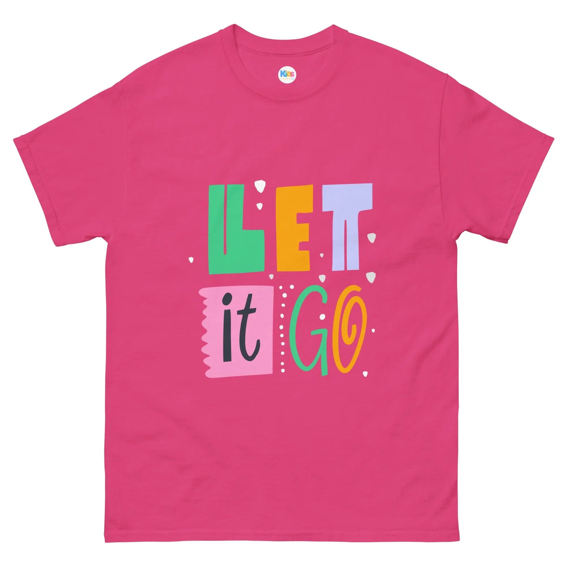 The LET IT GO Tee is all about rocking it with chill energy. SHOP Now at The Wishful Fish KIDS