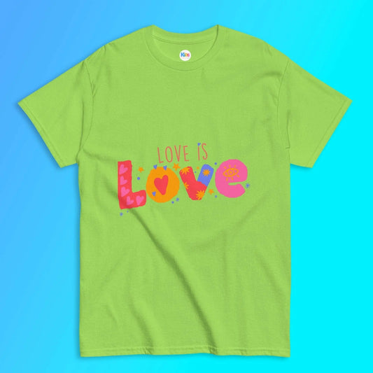 Loud, proud, and full of good vibes with our LOVE IS LOVE Tee — this fun tee is made to be seen, felt, and celebrated. SHOP Now at The Wishful Fish Kids