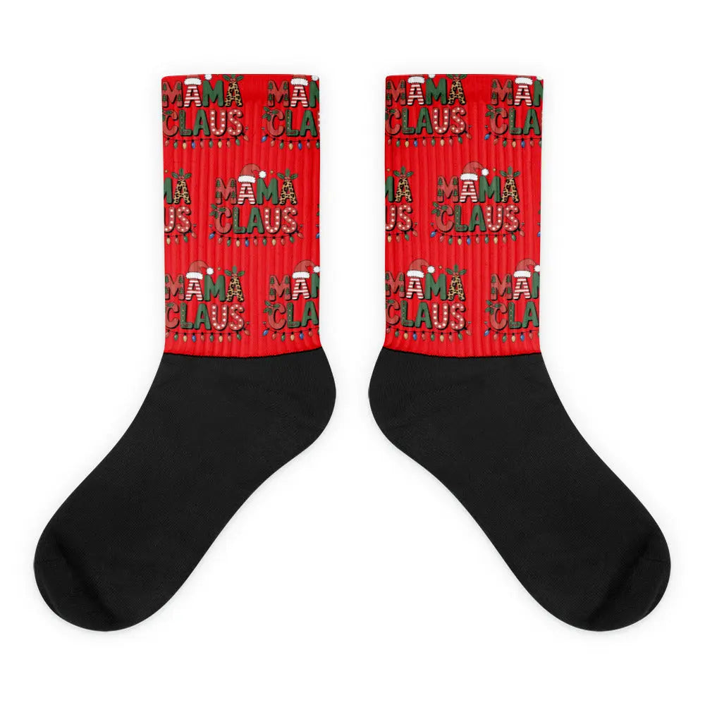 Ho ho ho! These festive MAMA CLAUS CHRISTMAS Socks celebrate the hardworking holiday hero in every household. SHOP Now at The Wishful Fish KIDS