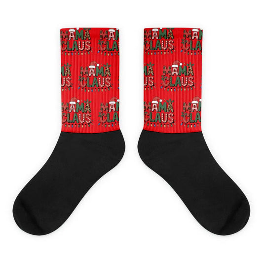 Ho ho ho! These festive MAMA CLAUS CHRISTMAS Socks celebrate the hardworking holiday hero in every household. SHOP Now at The Wishful Fish KIDS