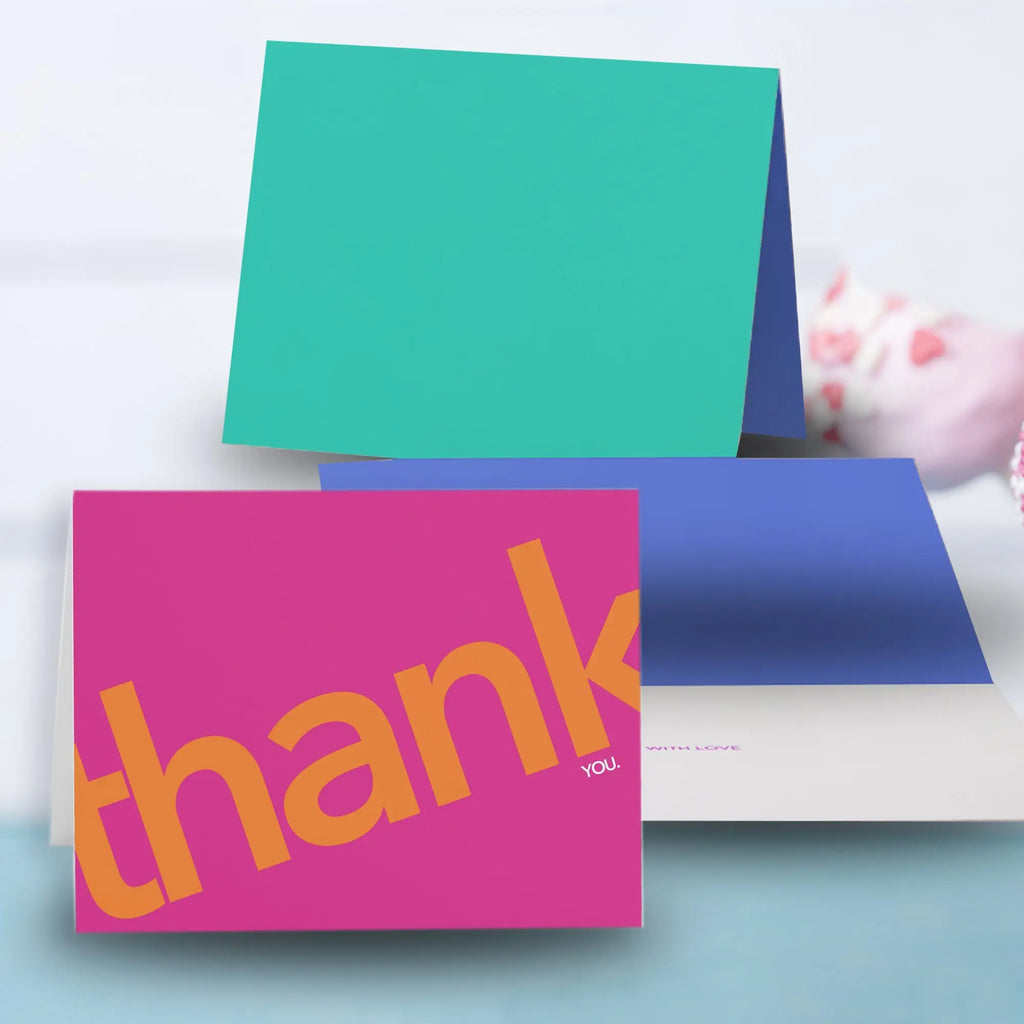  Featuring vibrant colors, these cards offer a fresh, contemporary way to say “thank you”. SHOP Now at The Wishful Fish KIDS