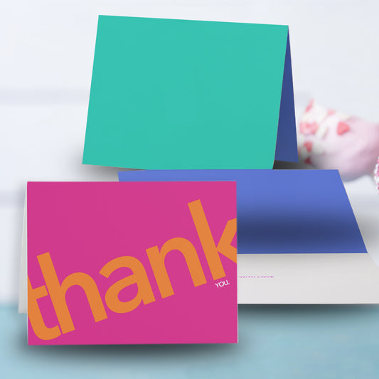  Featuring vibrant colors, these cards offer a fresh, contemporary way to say “thank you”. SHOP Now at The Wishful Fish KIDS