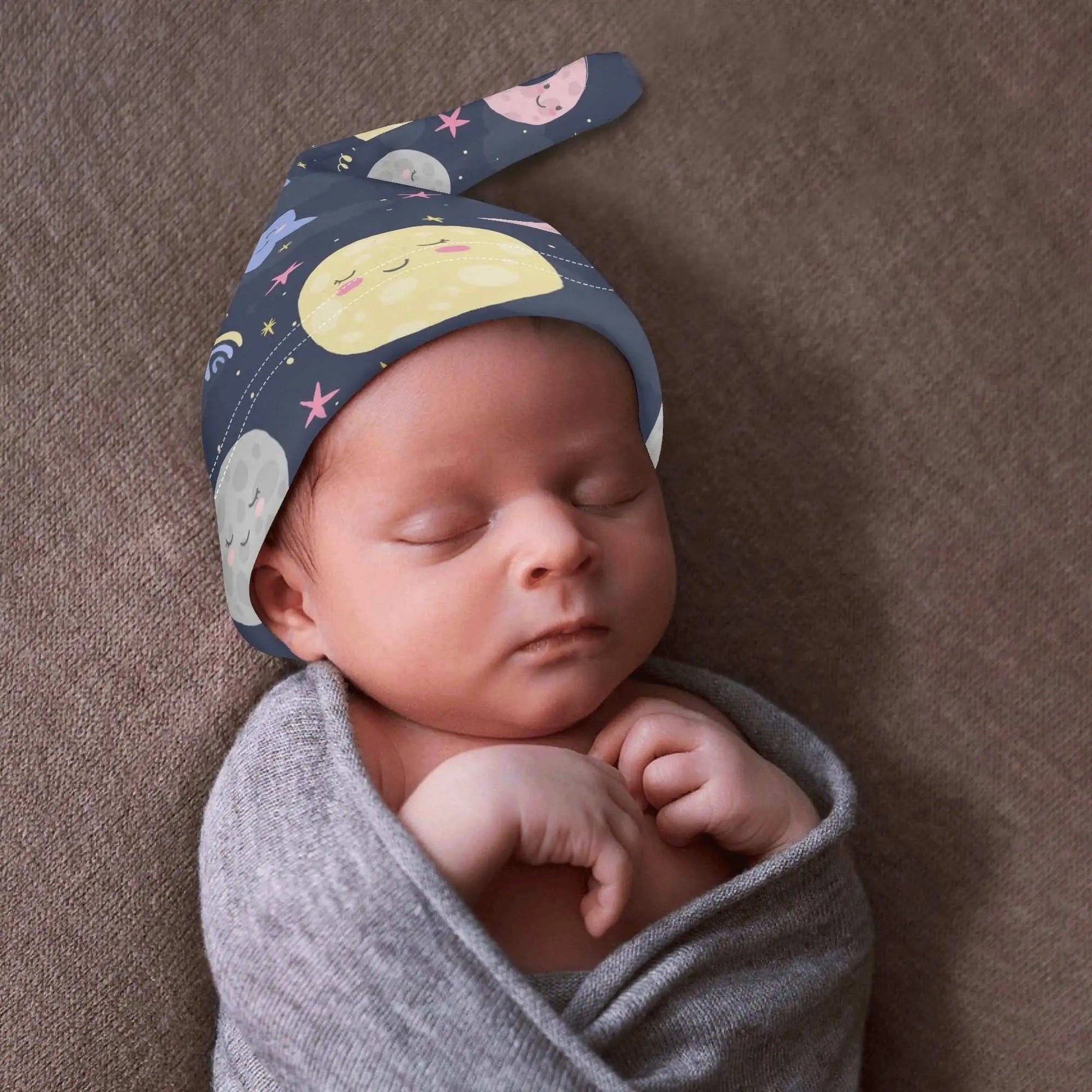 The MOON and STARS Baby Beanie Hat make awesome gifts for a new baby with its celestial charm. Perfect gift for first time mom. SHOP The Wishful Fish KIDS 