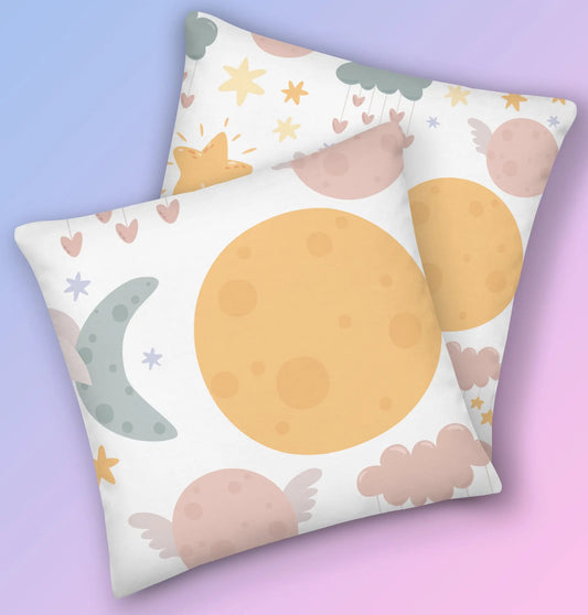 MOON and STARS Throw Pillows - For Little Dreamers. SHOP Now at The Wishful Fish Kids