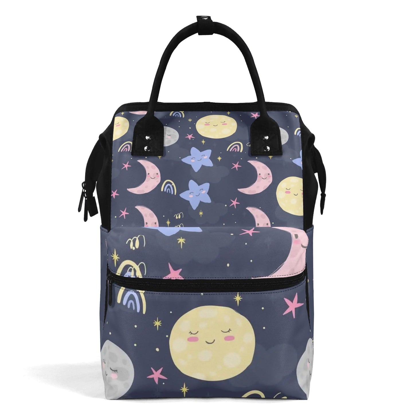 MOON and STARS Backpack Diaper Bag - Premium Diaper Bag from The Wishful Fish KIDS - Just $27.98! Shop now at The Wishful Fish Kids