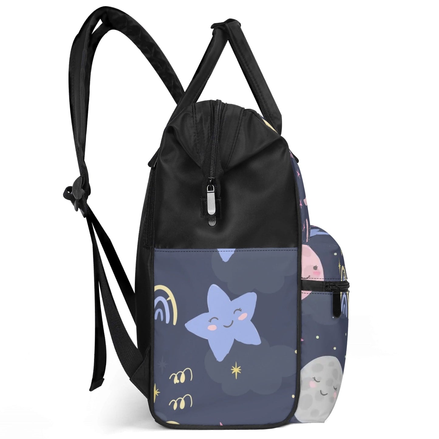 MOON and STARS Backpack Diaper Bag - Premium Diaper Bag from The Wishful Fish KIDS - Just $27.98! Shop now at The Wishful Fish Kids