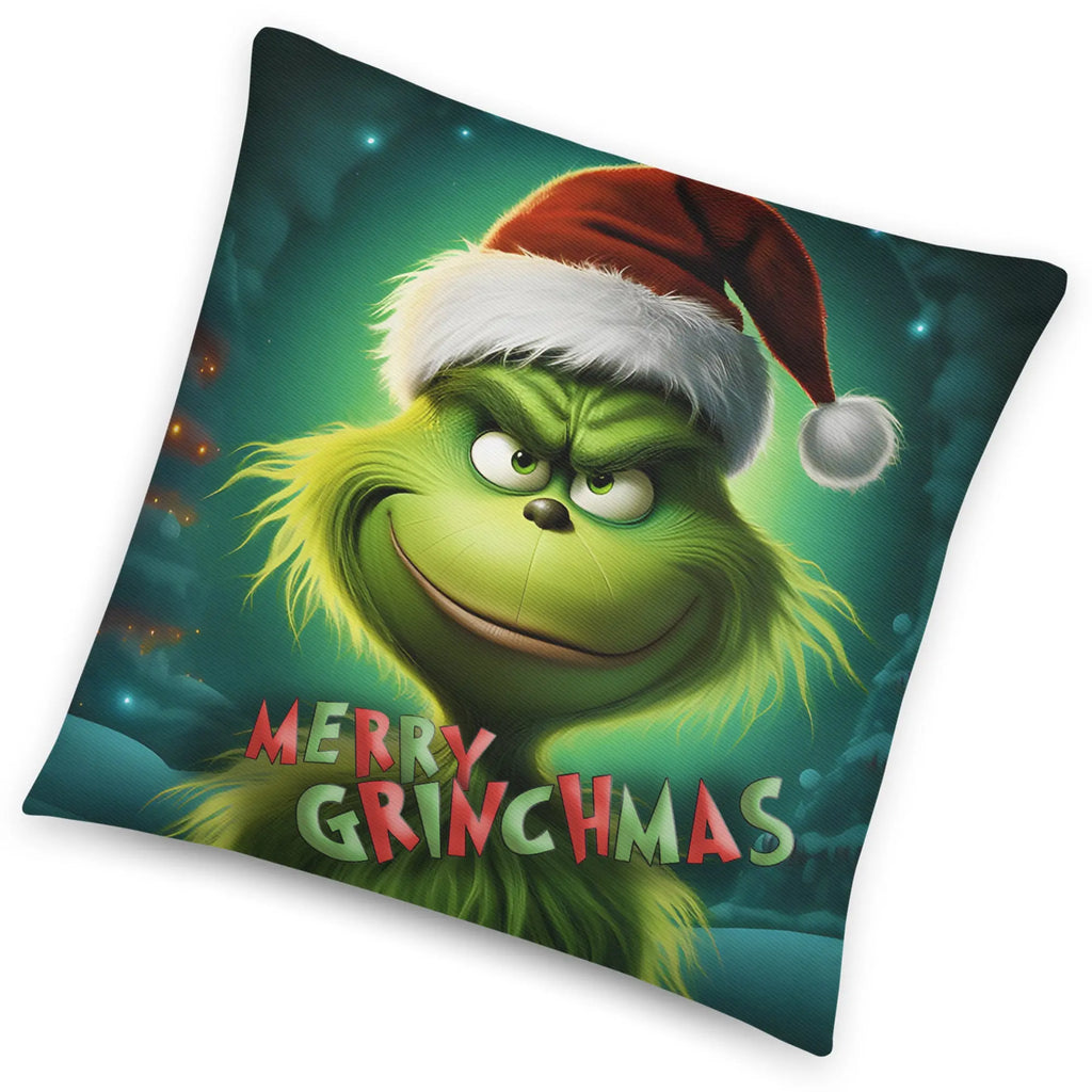 Christmas Pillow for Grinch Fans.  SHOP NOW at The Wishful Fish Kids
