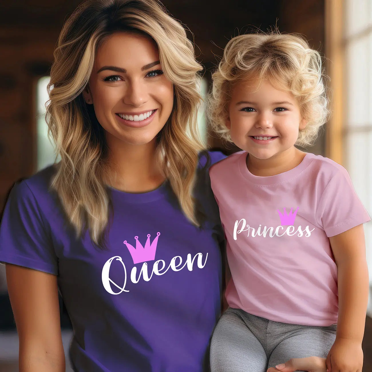 Experience the ultimate mother-daughter bond with our QUEEN and PRINCESS Tees! SHOP Now at The Wishful Fish Kids
