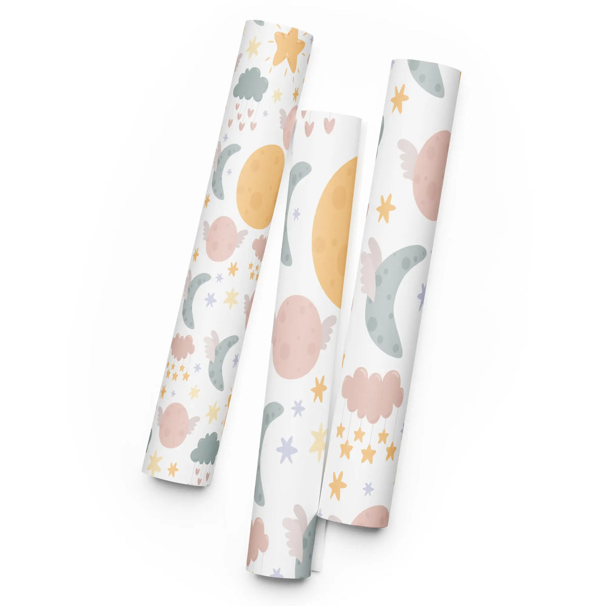 Set of 3 Gift Wrap Designs. SHOP Now at The Wishful Fish Kids