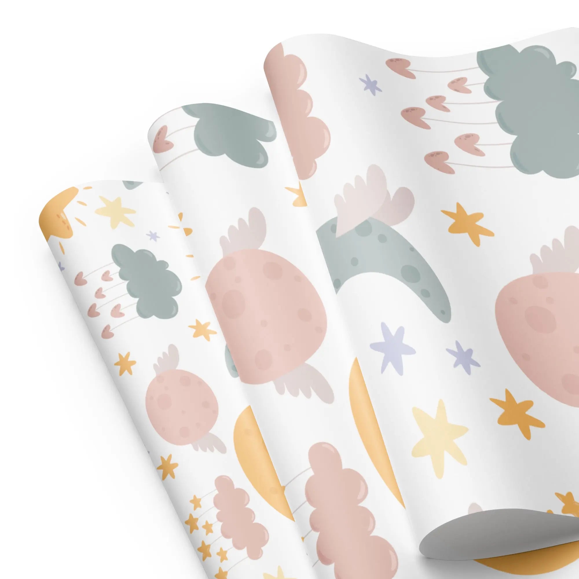 Set of 3 Gift Wrap Designs. SHOP Now at The Wishful Fish Kids