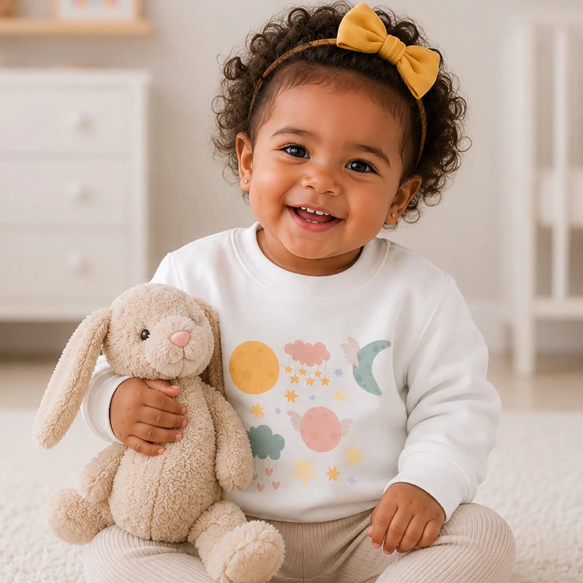 Moon and Stars Sweatshirt — For Your Little Stargazers The Wishful Fish Kids