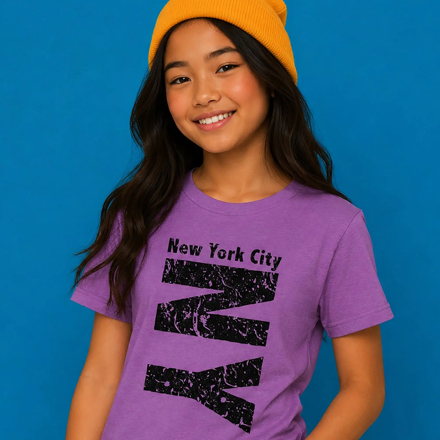 NYC T Shirt for City Dreamers and Doers with Vibrant Energy The Wishful Fish Kids