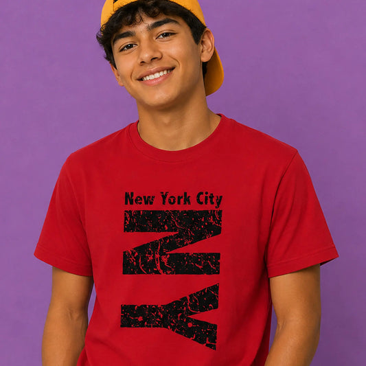 NYC T Shirt for City Dreamers and Doers with Vibrant Energy The Wishful Fish Kids
