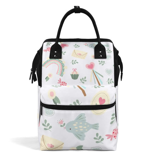 Our WELCOME BABY Backpack Diaper Bag, perfect for baby accessories for any new mom!  Must-have fun diaper bags. SHOP The Wishful Fish KIDS